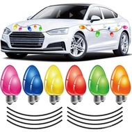 32Christmas Reflective Car Magnet Suit 20Color Bulb Magnet12Root Magnet Wire Refrigerator Garage Mag