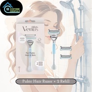 GILLETTE VENUS Pubic Hair & Skin Razor & 3/8s Refill