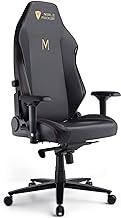 Noblerocker Gaming Chair Ergonomic PC Game Chair- Lumbar Support Headrest 4D Armrests Computer Chair, Big and Tall Comfortable Large, Rolling, Ergonomic, Cushion Availability, Metal, Black