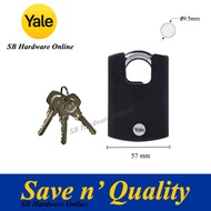[ANTI-RUST, GUARDED ANTI CUT, BORON STEEL SHACKLE] YALE Y121B 57MM BRASS PADLOCK
