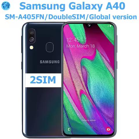 Samsung Galaxy A40 Android smartphone 5.9-inch AMOLED 1080 * 2340 Samsung smartphone 3100mAh global 