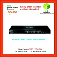 HP ARUBA J9779A: ARUBA 2530 24 POE+ 24 PORT 10/100 POE C/W 2XGBASE-T 2XSPF SWITCH