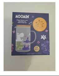 Ok moomin姆明玻璃水壺連竹蓋 960ml