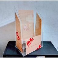 Acrylic Brochure Holder 30x25 3 Layers Premium Acrylic Flyer Holder