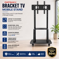 Taffware TV Bracket Floor Stand Wheel VESA For 40-85 Inch TV