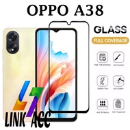 LAYAR TEMPERED GLASS FULL SCREEN OPPO A38 2023 - ANTI-SCRATCH GLASS/ SCREEN PROTECTOR OPPO A38 2023 
