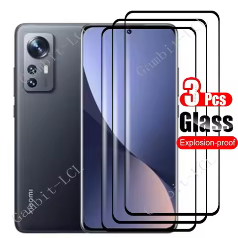 1-3PCS 3D Curved Full Tempered Glass For Xiaomi 12 6.28" Protective ON Xiaomi12 12S 12X Xiaomi12S Sc
