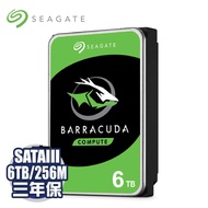 【新梭魚】Seagate 6TB (ST6000DM003) 3.5吋/5400轉/SATA3/256MB/三年保固