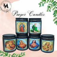 Religious Candle , Prayer Jar Candle, Catholic Art &