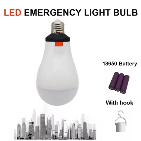 18650 Removable Battery Outdoor Camping Rechargeable Bulb Power AC 85-265V Lighting 5-8 Hours LED Em