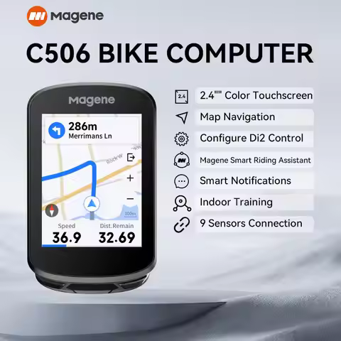 Magene C506 GPS Bike Computer Navigation WiFi Speedometer Color Touchscreen MTB Road Bicycle Odomete