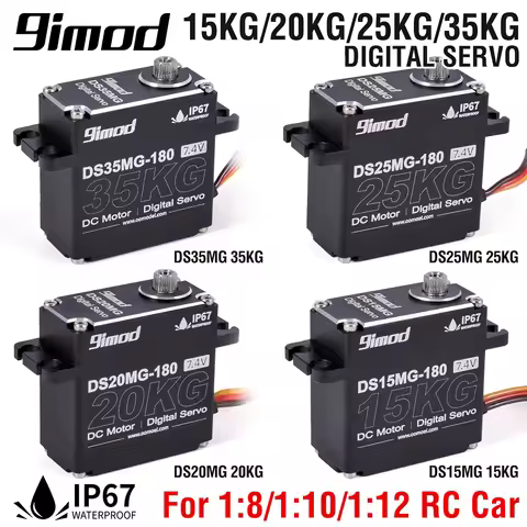 9imod 35kg 25kg 20kg 15kg Waterpoof Arduino Servo Full AL RC Steering Servos Metal Gear Digital Serv