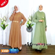 Marsya Dress Gamis Mewah Ceruty Armany Simple dan elegan Fashion Murah