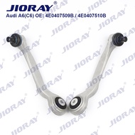 JIORAY Pair Front Upper Suspension Control Arm Curve For Audi A6 4F2 4FH 4F5 A6L C6 A8 VW Phaeton 3D