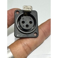 AMPHENOL ORIGINAL JACK CANON XLR CHASSIS FEMALE 3 PIN AC3FD - 3 pin amphenol FEMALE jack FEMALE xlr 