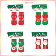 Yoo 2pair Small Dog Socks Indoor Ventilate Dog Socks Snowflakes Pattern Dog Socks