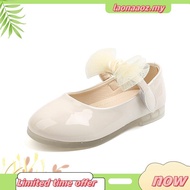 [READY STOCK] 1-7y Princess Sweet Black White Glossy Soft Comfortable Dinner Outing Cover Shoe (size