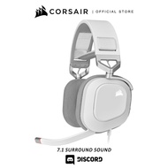CORSAIR Headset HS80 RGB USB Wired Gaming Headset — White