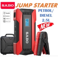 ★SG Warranty★SABO 1200A Peaks 8000mAh Car Jump Starter 12.0V for Up to 4.0L Gas/2.5L Diesels Engines