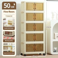 Folding Storage Cabinet Children's Toy Locker Kitchen Seasoning Cabinet Living Room Storage Cabinet 
