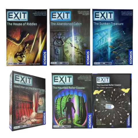 Exit Card Game The Abandoned Cabin The Haunted Roller Coaster Dead Man on The Orient Express The Hou