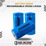16340 Rechargeable Battery CR123A LR123A 3V 1200mAh