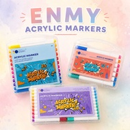 ENMY Acrylic Markers | Painting Colouring Drawing | Art Craft | Creative Set | 12 24 48