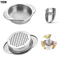 YEW Tuna Can Strainer Metal Filter Vegetables Tuna Press Lid