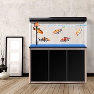 Full Set 120cm Aquarium Stand and Cabinet LED Light No Change Water Fish Crystal Clear Tank Ikan Akuarium