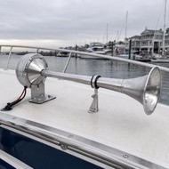 Single Trumpet Audible Signal Device Flared Bell Stainless Steel Audible Signal Device Transport Add