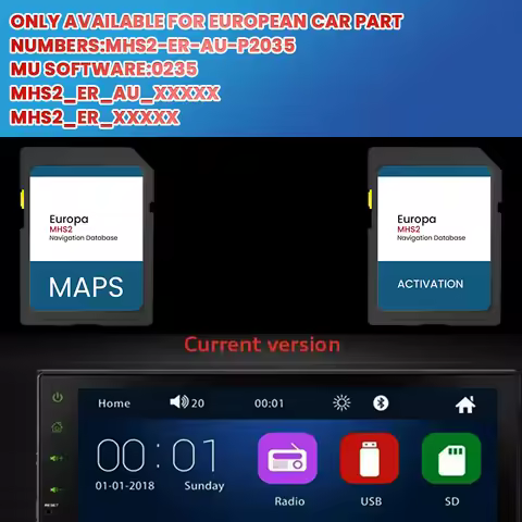 2024 Navigation SD card satellite map update for Audi MMI MHS2 A3/A4/A5/Q2/Q3 SD card