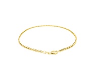 Nathalias NY สร้อยข้อเท้าทองคำแท้ 10K ดีไซน์คลาสสิกลายRolo (2.3 มม.) Rolo Anklet 36940