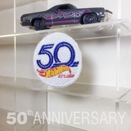 Hot Wheels [50th Anniversary] Custom Patch/Emblem/ Computer Embroidery (No Diecast)