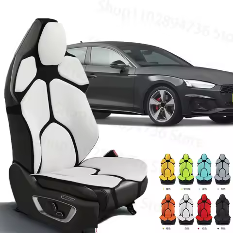 FOR AUDI S5 Cushion Car Seat Chair Back Mesh Lumbar Back Brace Massage Back Pad Support Home Office 