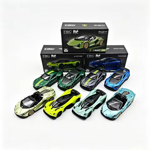 TSC1:64 Alloy Car Model Aston Martin Bugatti Simulation Decoration Collectible Item Non-Radio Contro