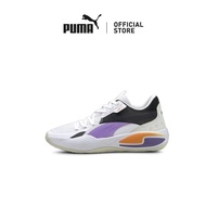 PUMA Unisex Court Rider I Basketball Shoes (White-Violet)