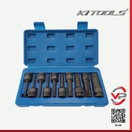 KI TOOLS 1/2” DR IMPACT SOCKET SET-INTERNAL TORX【10 PCS 】T30, T40, T50, T55, T60, T70, T80, T90, T10