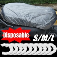S/M/L Disposable Seat Covers - Seat Cushion Protective Sleeve - Translucent Plastic Film - Rainproof, Dustproof - For Motorcycles, Electric Vehicle, Scooter, Bike
