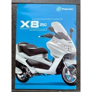 Piaggio X8 250 / Piaggio MP3 / Gilera Runner 200 XVR Original Motocycle Brochure USED