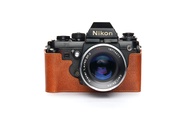 Nikon F3 Case, BolinUS Handmade Genuine Real Leather Half Camera Case Bag Cover for Nikon F3 F3HP F3