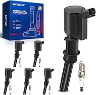 OEM Performance Set of 6 FD503 Ignition Coils & Double Iridium Spark Plug Fits for Ford Explorer F-1