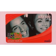 Vintage Collectibles Used Prepaid (No Credit) Hotlink Maxis RM100