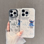 Mobile Phone With Lanyard Suitable For Samsung A03 A04s A05 A55 A05s A02s Case Cute Stitch Feather Y