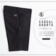 GOODWIN - 9736 CASUAL SHORTS กางเกงขาสั้นเอวขอบผ้ายืด คอตต้อน