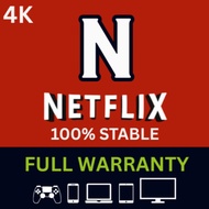 Gaming Netflix Premium Akaun 4K Ultra HD supports Tv Phone Tablet Top TV PlayStation PlayStation