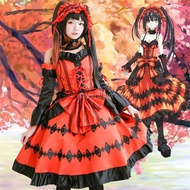 Date A Live Cosplay Costume Tokisaki Kurumi Devil Cosplay Anime Hallween Party Costume Gothic Lolita Dress Outfit For Women Girl