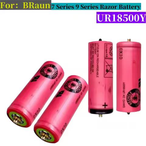 New Original 18500 Lithium Battery Rechargeable 3.7V Suitable for Braun Shaver 720s-4 790cc-4 S5/S7/