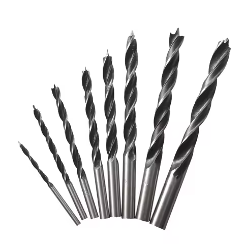 8pcs 3/4/5/6/7/8/9/10mm Twist Dril Bit Set Brad Point Wood Drill Bits Titanium Coated Woodworking Me