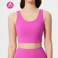 Yoga Sports Bra Fixed Pads Cross tape Good Support
