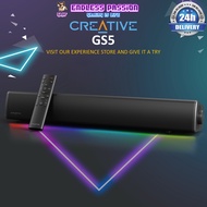 Creative Sound Blaster GS5 - Versatile RGB Gaming Soundbar with SuperWide™ Technology